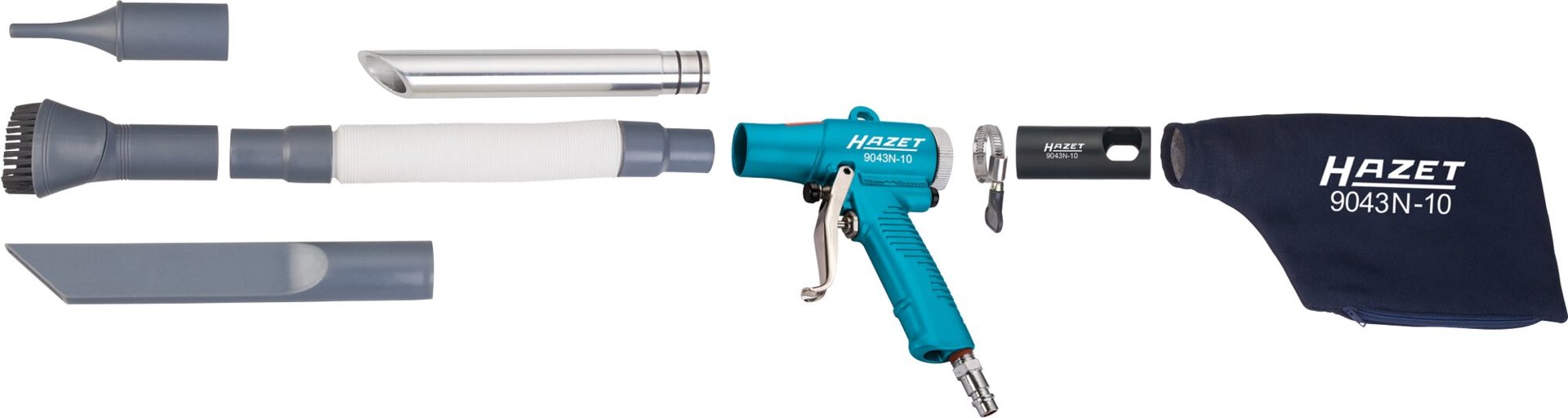 HAZET Saug- / Blaspistole ∙ umschaltbar 9043N-10 ∙ Länge: 148 mm Produktbild img1 L