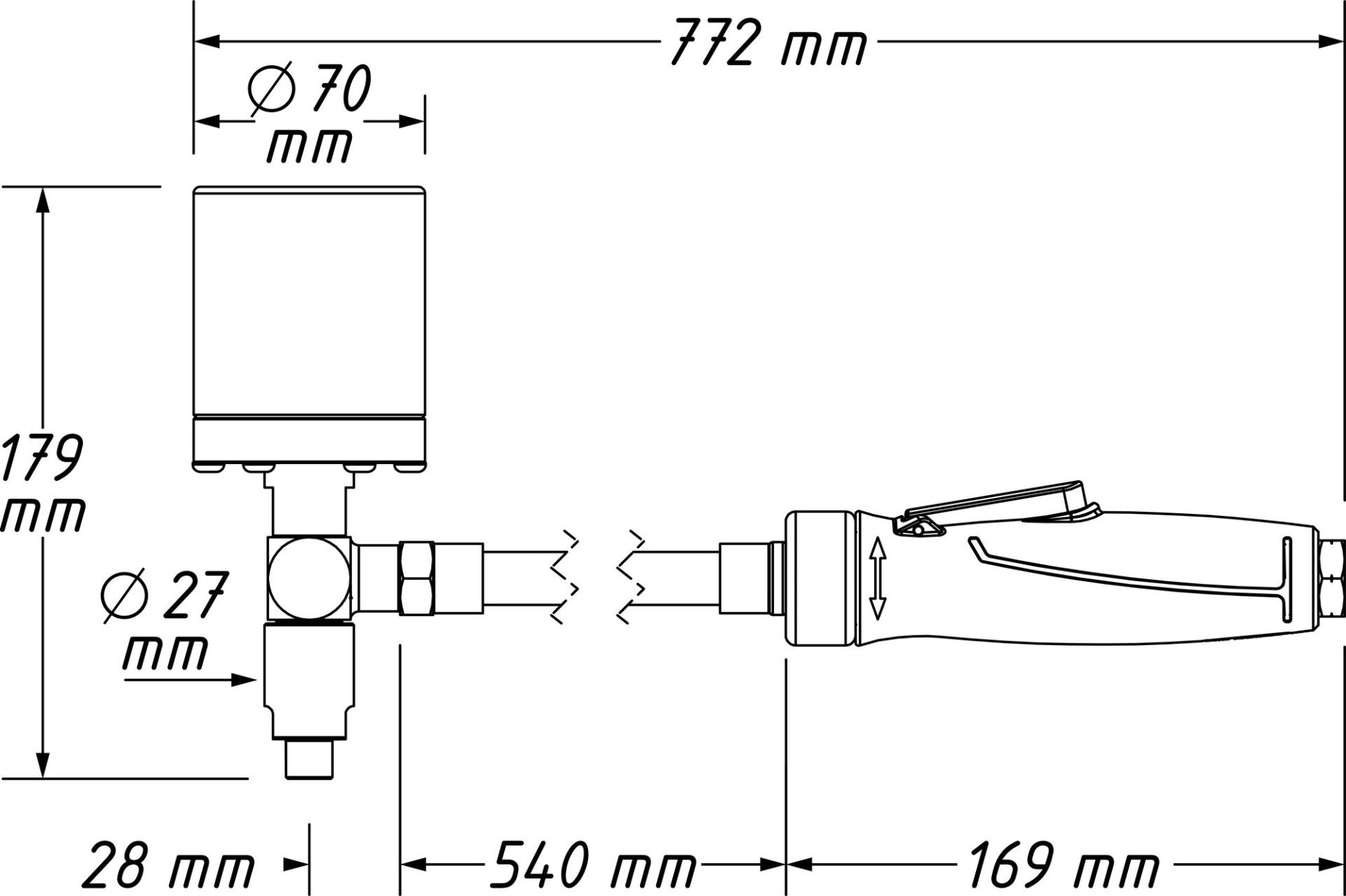 HAZET Injektor-Schlagauszieher ∙ Druckluft 9098/24 ∙ 24-teilig Produktbild img7 L