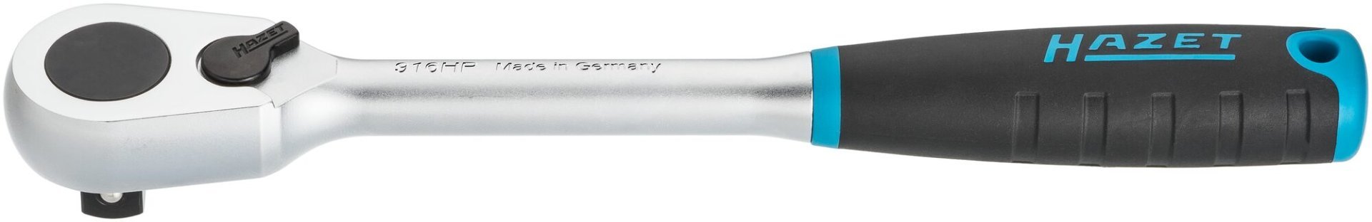 HAZET HiPer Feinzahn-Umschaltknarre 916HP ∙ 1/2 Zoll (12,5 mm) Vierkant massiv ∙ Länge: 275 mm Produktbild img1 L