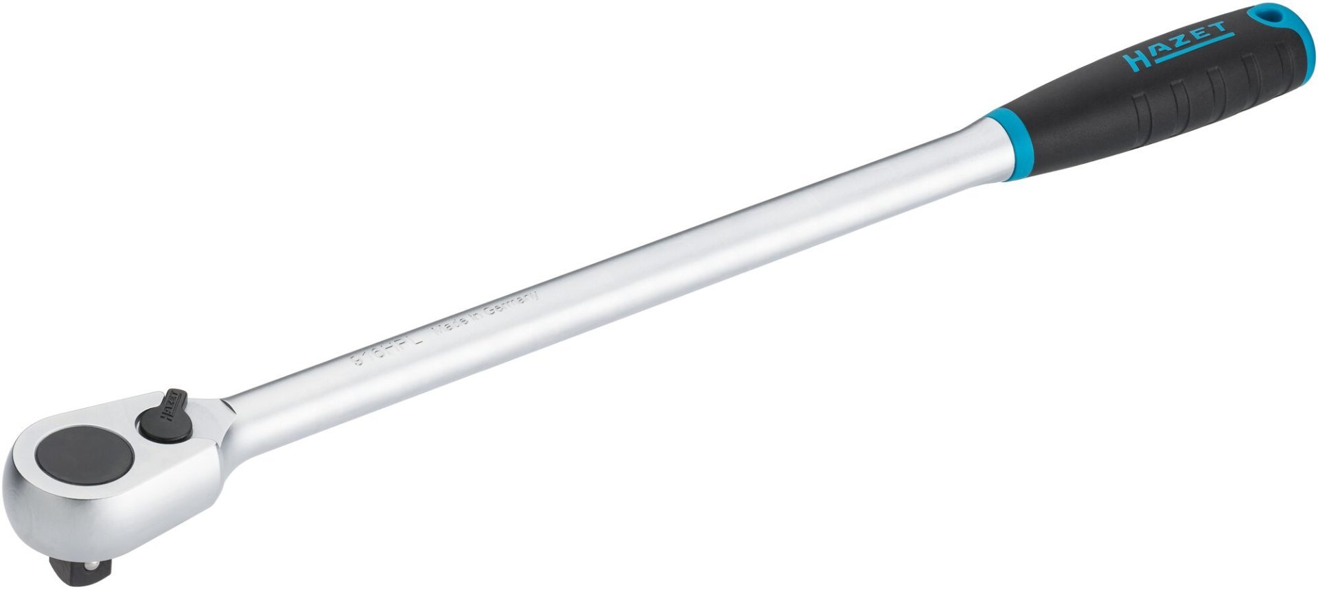 HAZET HiPer Feinzahn-Umschaltknarre ∙ lang 916HPL ∙ 1/2 Zoll (12,5 mm) Vierkant massiv ∙ Länge: 415 mm Produktbild img4 L
