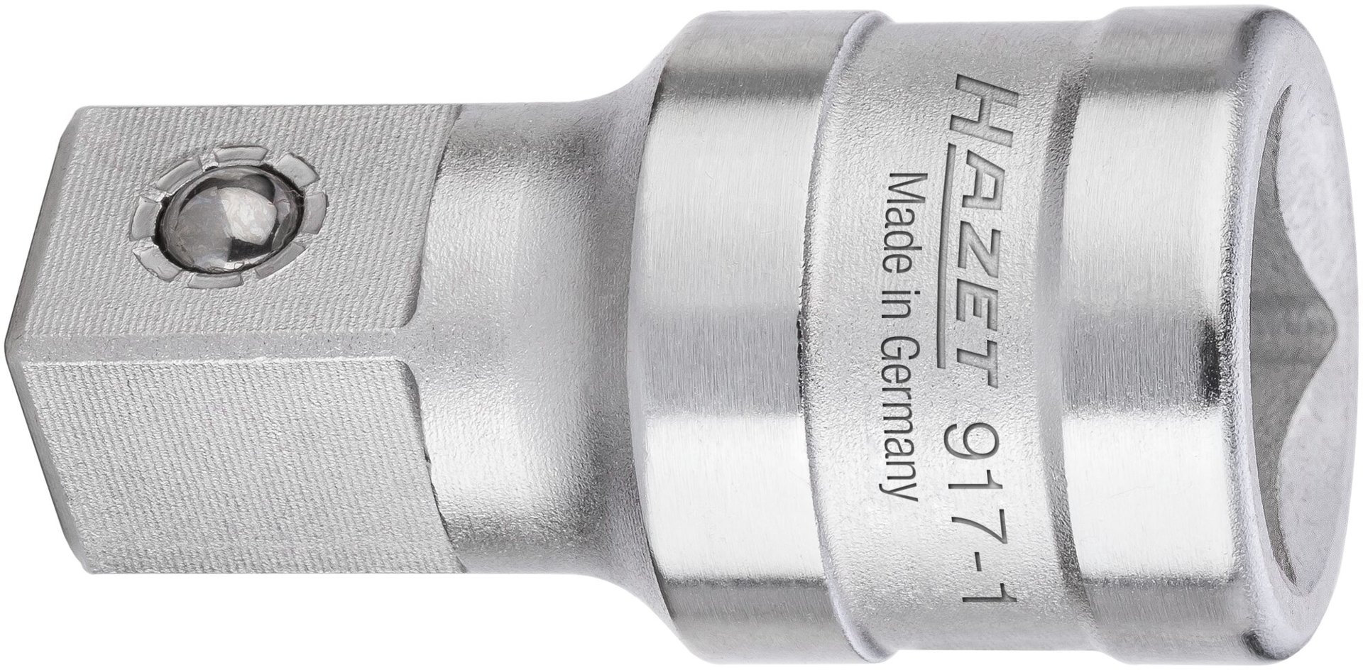 HAZET Verlängerung 917-1 ∙ 1/2 Zoll (12,5 mm) Vierkant hohl ∙ 1/2 Zoll (12,5 mm) Vierkant massiv ∙ Länge: 45 mm Produktbild img1 L