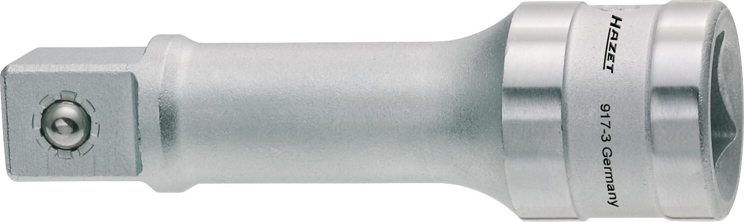 HAZET Verlängerung 917-3 ∙ 1/2 Zoll (12,5 mm) Vierkant hohl ∙ 1/2 Zoll (12,5 mm) Vierkant massiv ∙ Länge: 76 mm Produktbild img1 L