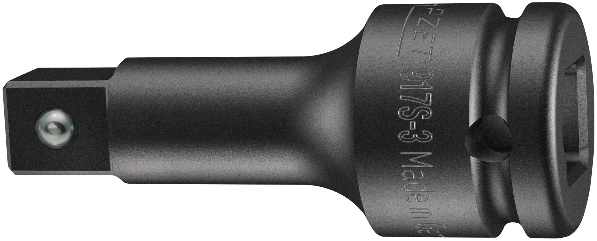 HAZET Schlag-, Maschinenschrauber Verlängerung 917S-3 ∙ 1/2 Zoll (12,5 mm) Vierkant hohl ∙ 1/2 Zoll (12,5 mm) Vierkant massiv ∙ Länge: 75 mm Produktbild img1 L