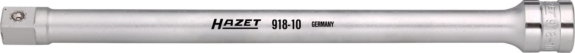 HAZET Verlängerung 918-10 ∙ 1/2 Zoll (12,5 mm) Vierkant hohl ∙ 1/2 Zoll (12,5 mm) Vierkant massiv ∙ Länge: 248 mm Produktbild img1 L