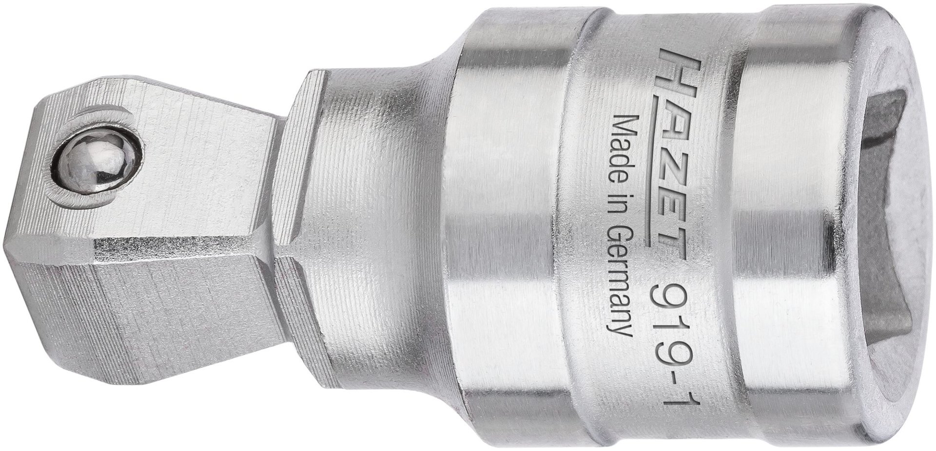 HAZET Verlängerung ∙ schwenkbar 919-1 ∙ 1/2 Zoll (12,5 mm) Vierkant hohl ∙ 1/2 Zoll (12,5 mm) Vierkant massiv ∙ Länge: 46 mm Produktbild img1 L