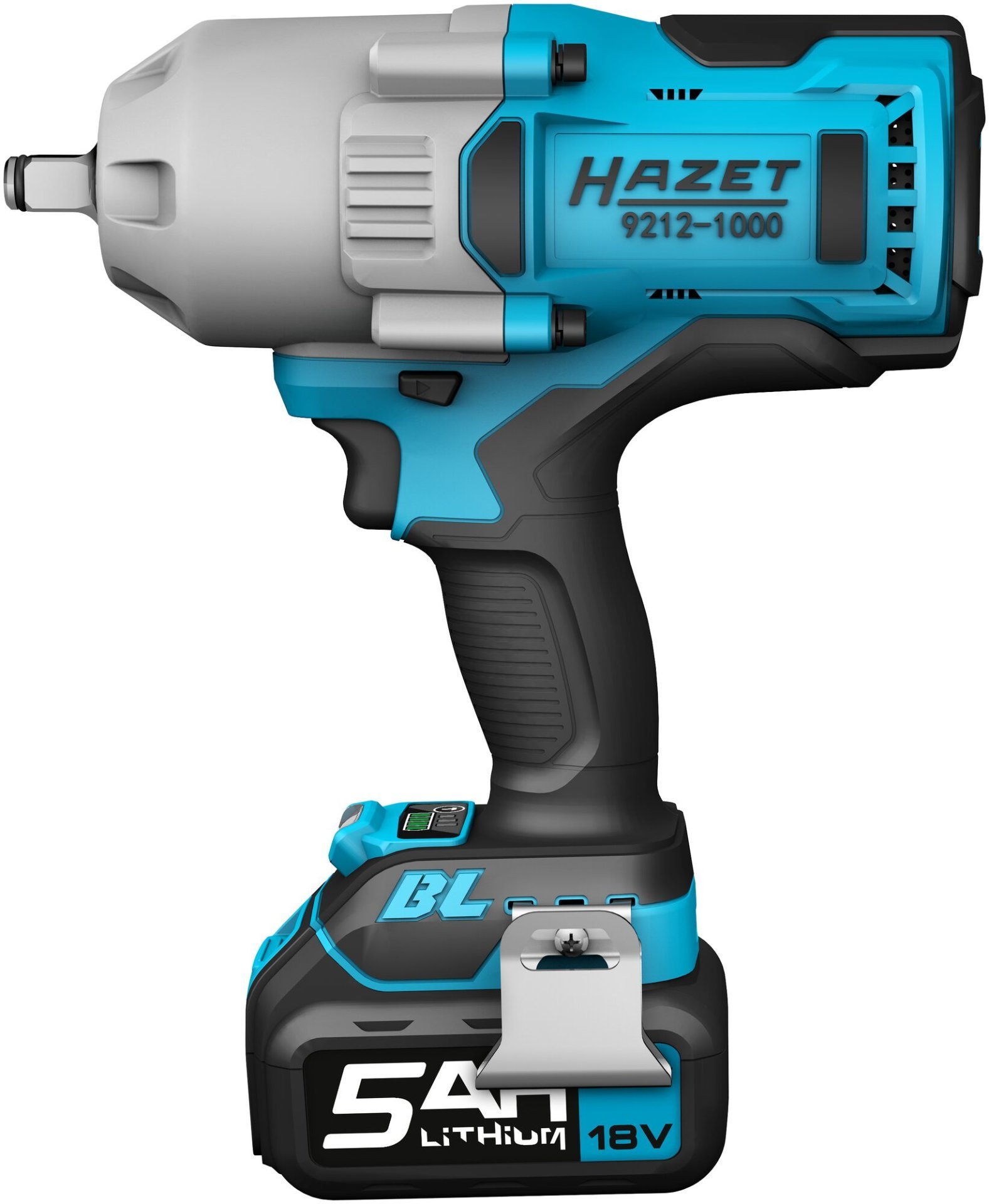 HAZET HAZET Akku Schlagschrauber 9212-1000LB/3 ∙ Lösemoment maximal [Nm]: 1400 Nm ∙ 1/2 Zoll (12,5 mm) Vierkant massiv ∙ 3-teilig Produktbild img6 L