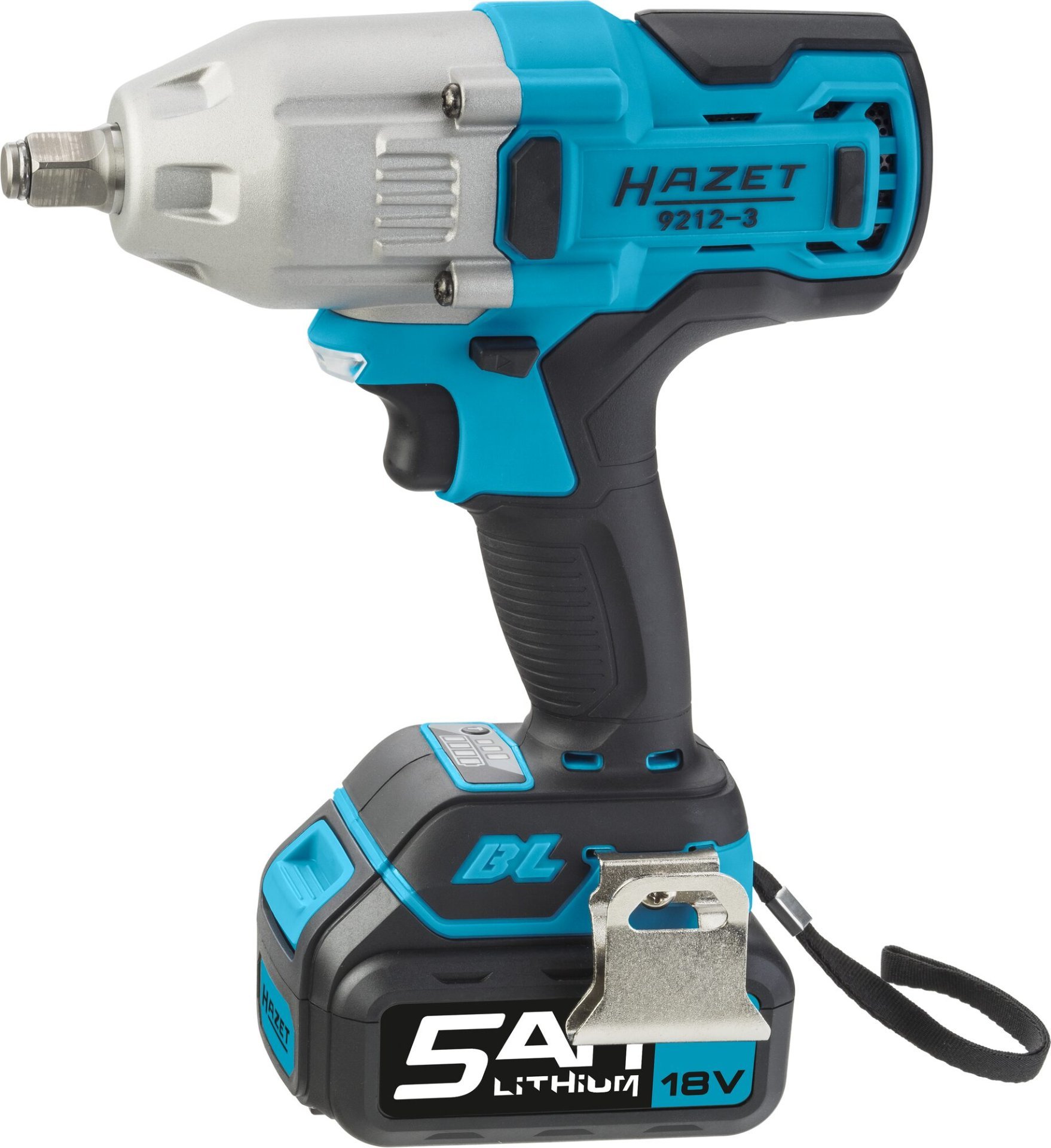 HAZET HAZET Akku Schlagschrauber 9212-3LB/3 ∙ Lösemoment maximal [Nm]: 700 Nm ∙ 1/2 Zoll (12,5 mm) Vierkant massiv ∙ 3-teilig Produktbild img5 L