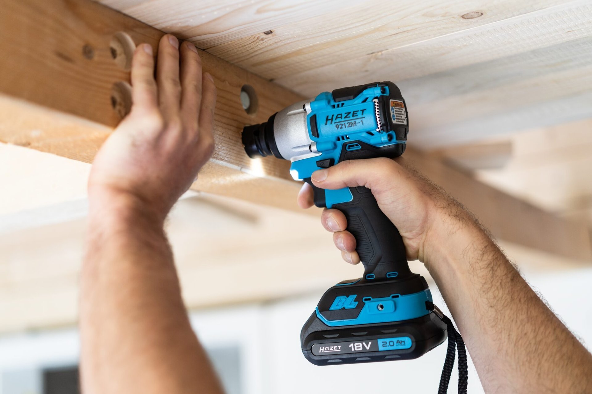 HAZET HAZET Mini Akku Schlagschrauber Satz ∙ 18&nbsp;Volt 9212M-1/4 ∙ Lösemoment maximal [Nm]: 270 Nm ∙ 1/2 Zoll (12,5 mm) Vierkant massiv ∙ 4-teilig Produktbild img3 L