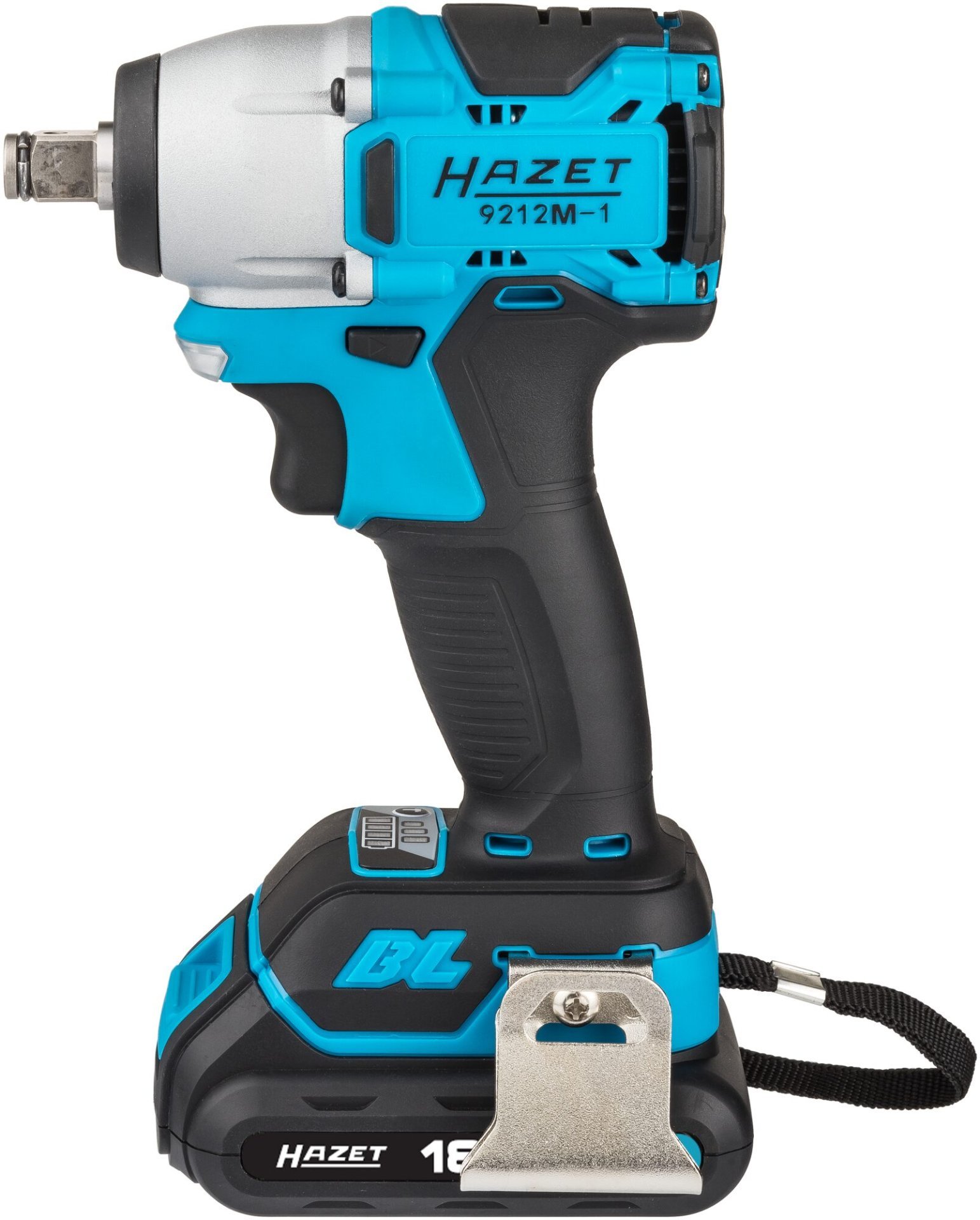 HAZET HAZET Mini Akku Schlagschrauber Satz ∙ 18&nbsp;Volt 9212M-1/4 ∙ Lösemoment maximal [Nm]: 270 Nm ∙ 1/2 Zoll (12,5 mm) Vierkant massiv ∙ 4-teilig Produktbild img4 L