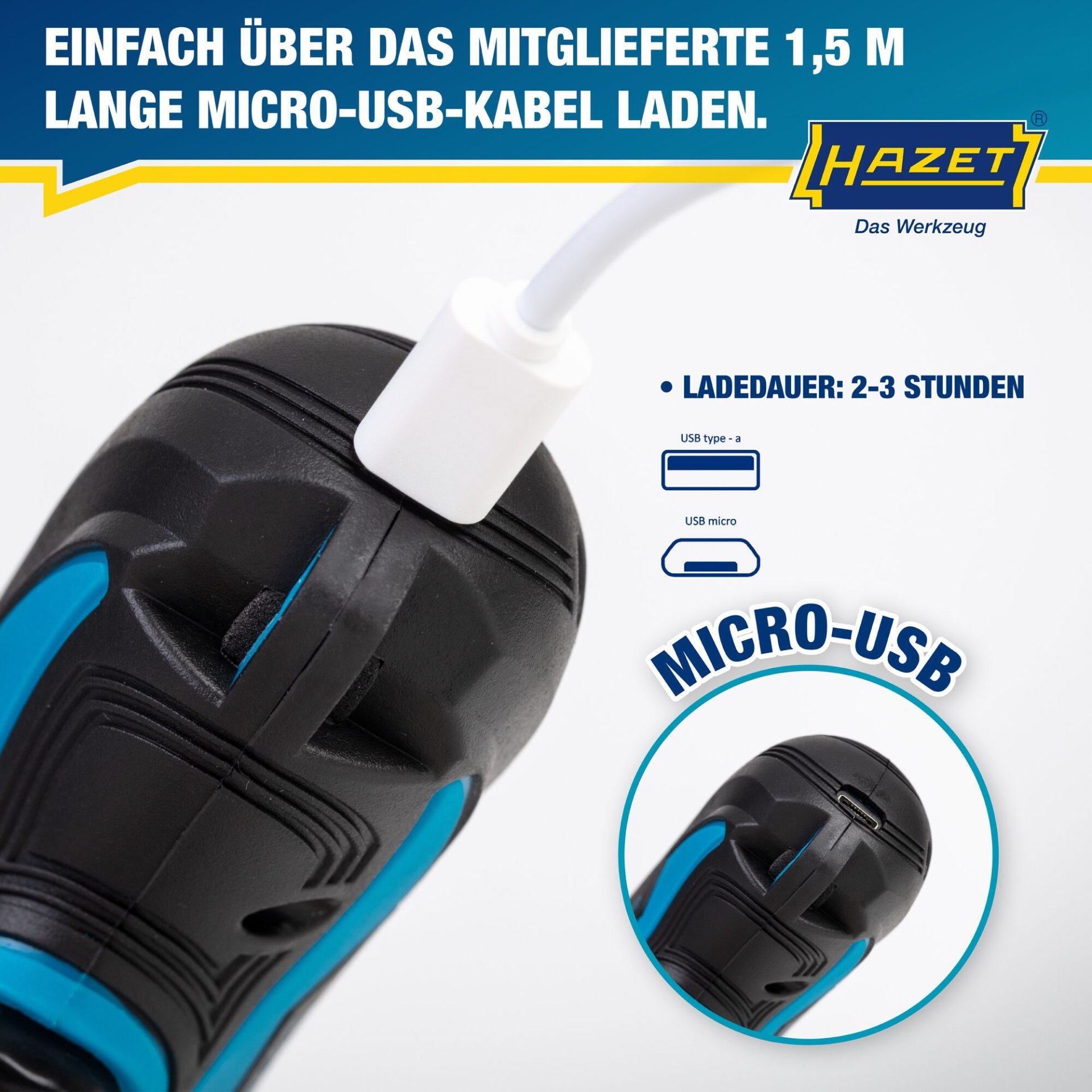 HAZET Bit Akkuschrauber Satz ∙ Mini 9230B-1 ∙ Lösemoment maximal [Nm]: 4.5 Nm ∙ Innen TORX® Profil, Pozidriv Profil PZ, Innen Sechskant Profil, 1/4 Zoll (6,3 mm) Sechskant hohl ∙ 7-teilig ∙ 4 ∙ PZ1 ∙ PZ2 ∙ T20 Produktbild img4 L