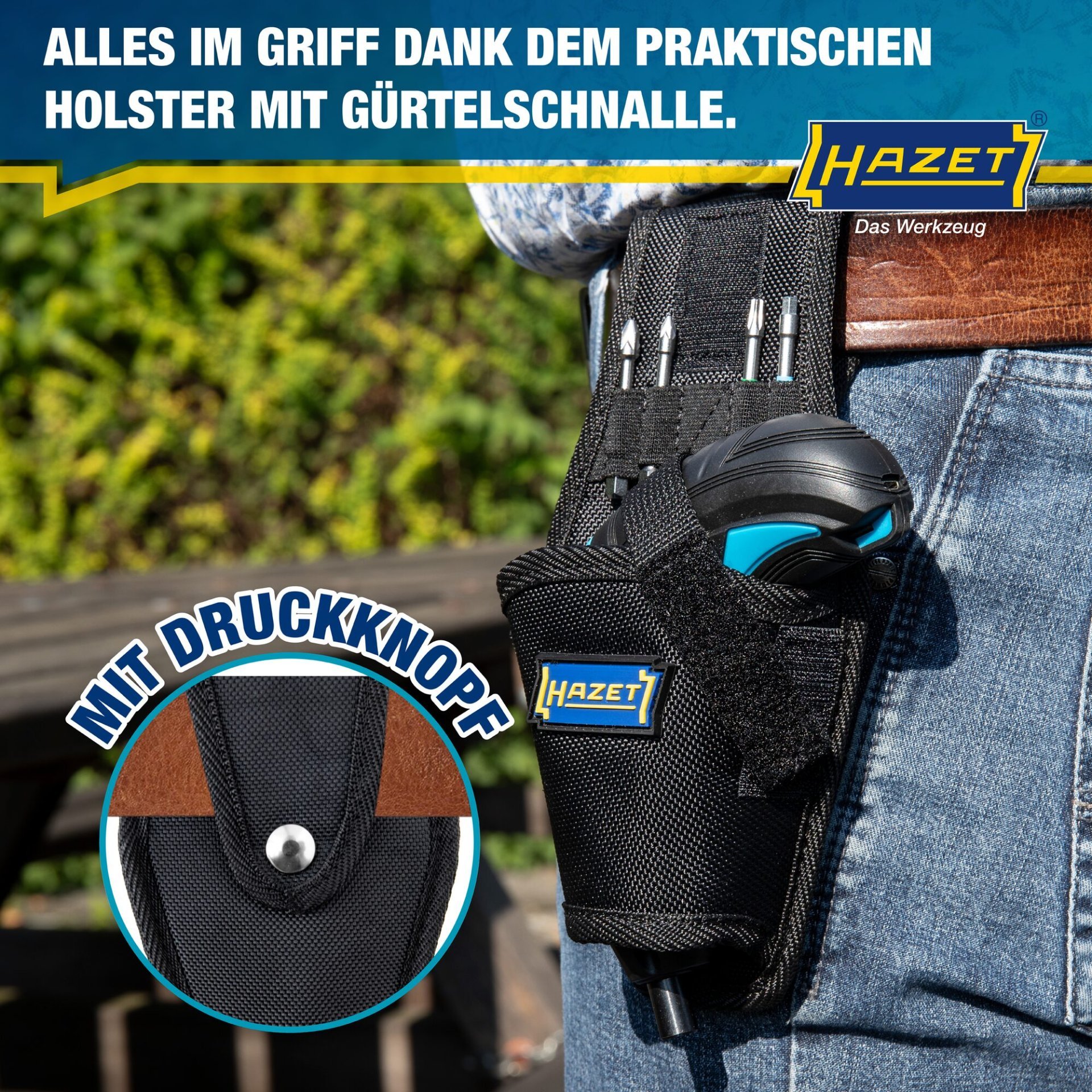 HAZET Bit Akkuschrauber Satz ∙ Mini 9230B-1 ∙ Lösemoment maximal [Nm]: 4.5 Nm ∙ Innen TORX® Profil, Pozidriv Profil PZ, Innen Sechskant Profil, 1/4 Zoll (6,3 mm) Sechskant hohl ∙ 7-teilig ∙ 4 ∙ PZ1 ∙ PZ2 ∙ T20 Produktbild img6 L