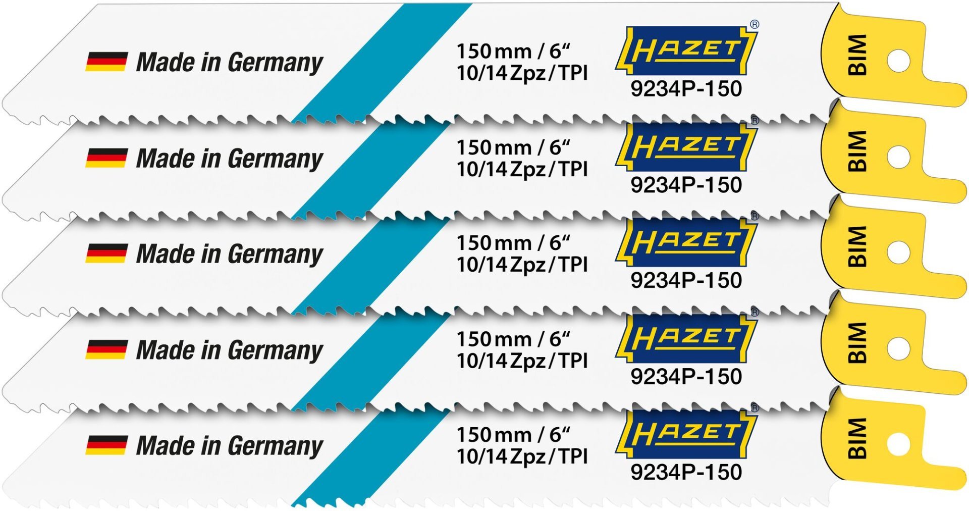 HAZET Sägeblätter Satz 9234P-150/5 ∙ 5-teilig Produktbild img1 L