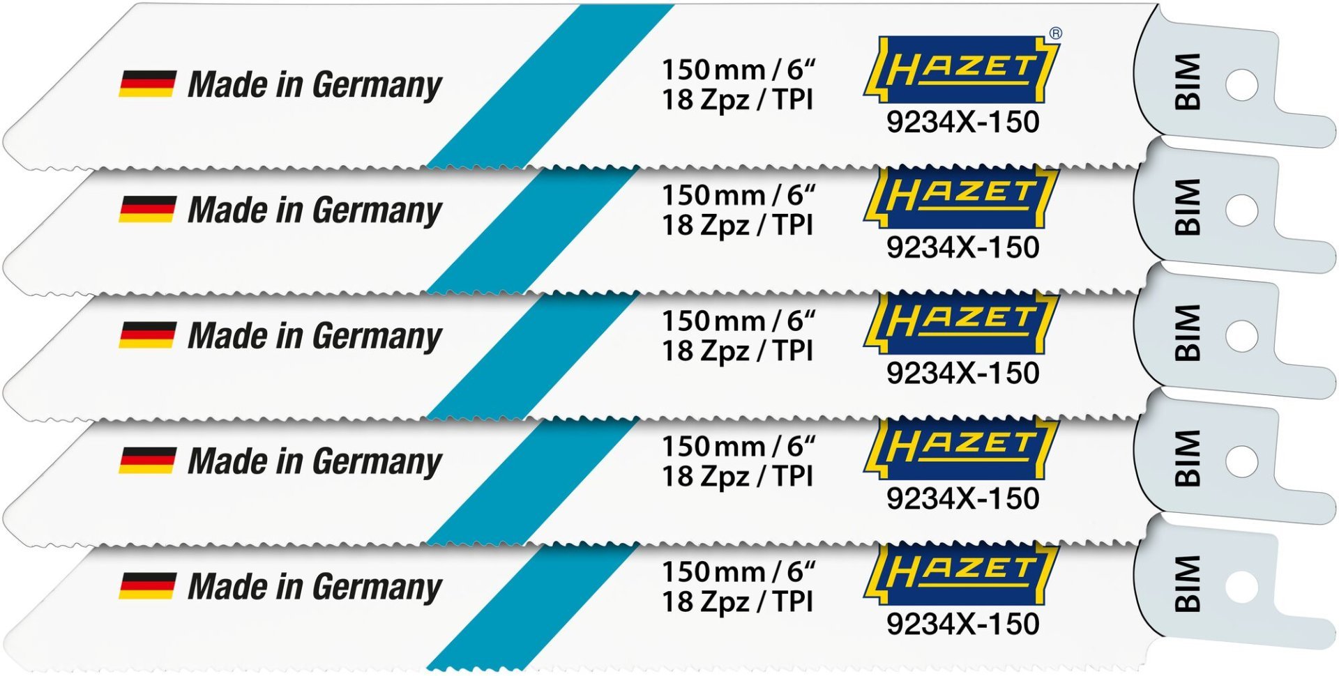 HAZET Sägeblätter Satz 9234X-150/5 ∙ 5-teilig Produktbild img1 L