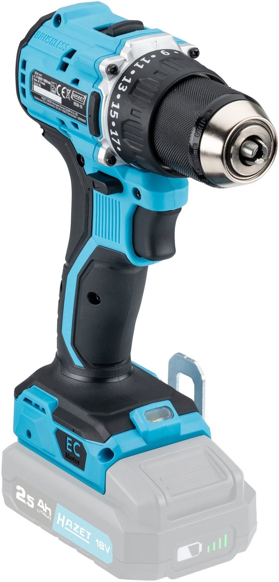 Akku-Bohrschrauber 9530-10 ∙ L x B x H: 149 mm x 69 mm x 208 mm Produktbild img5 L