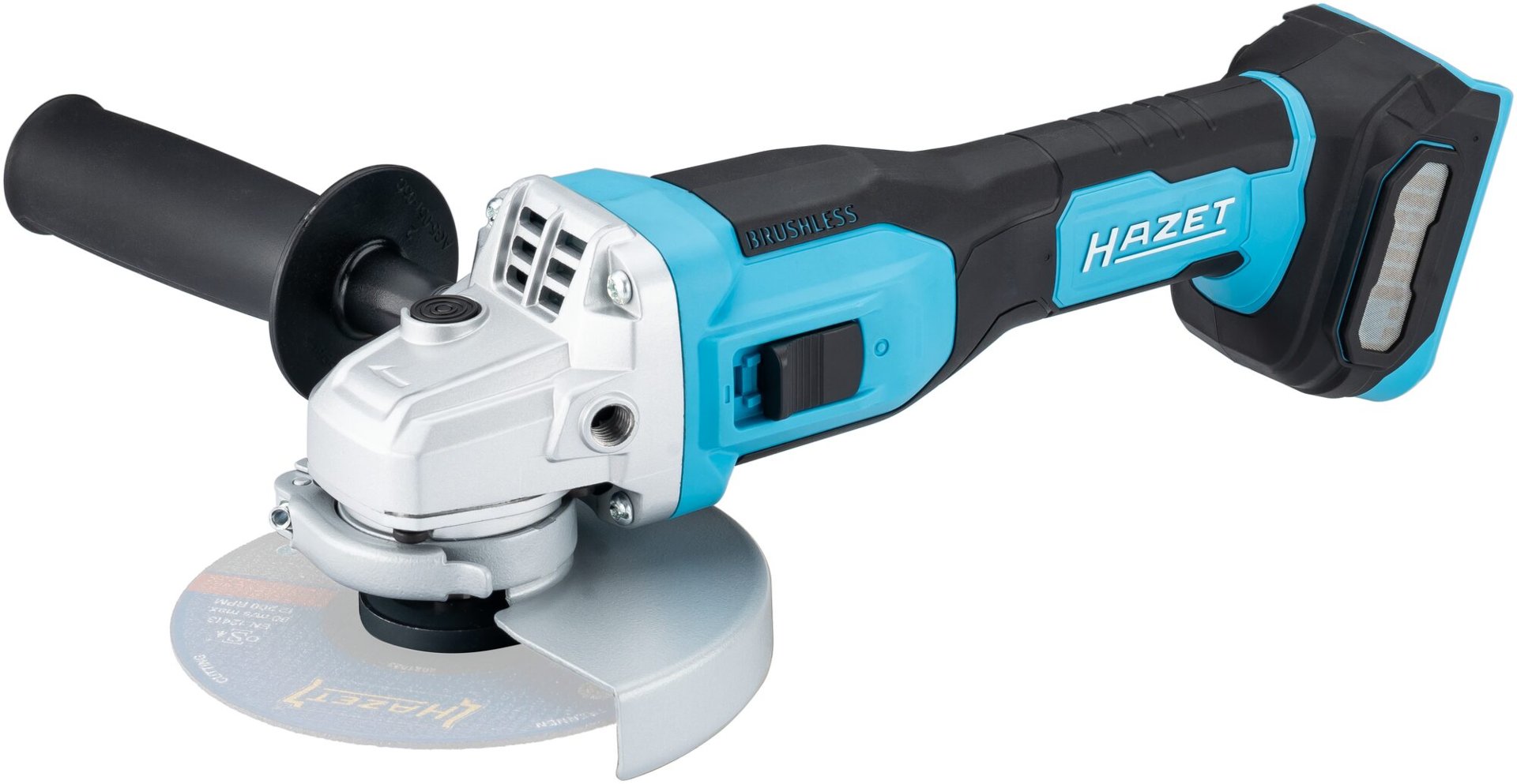 HAZET Akku-Winkelschleifer ⌀ 125&nbsp;mm ∙ 18 Volt ∙ Grundgerät 9533-10 ∙ L x B x H: 295 mm x 75 mm x 120 mm Produktbild img1 L