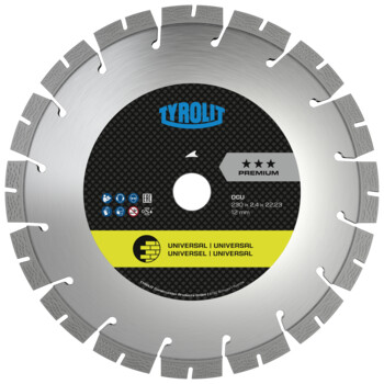 Tyrolit DCU Trockenschnitt-Sägeblätter für universelle Baumaterialien Produktbild img1 L