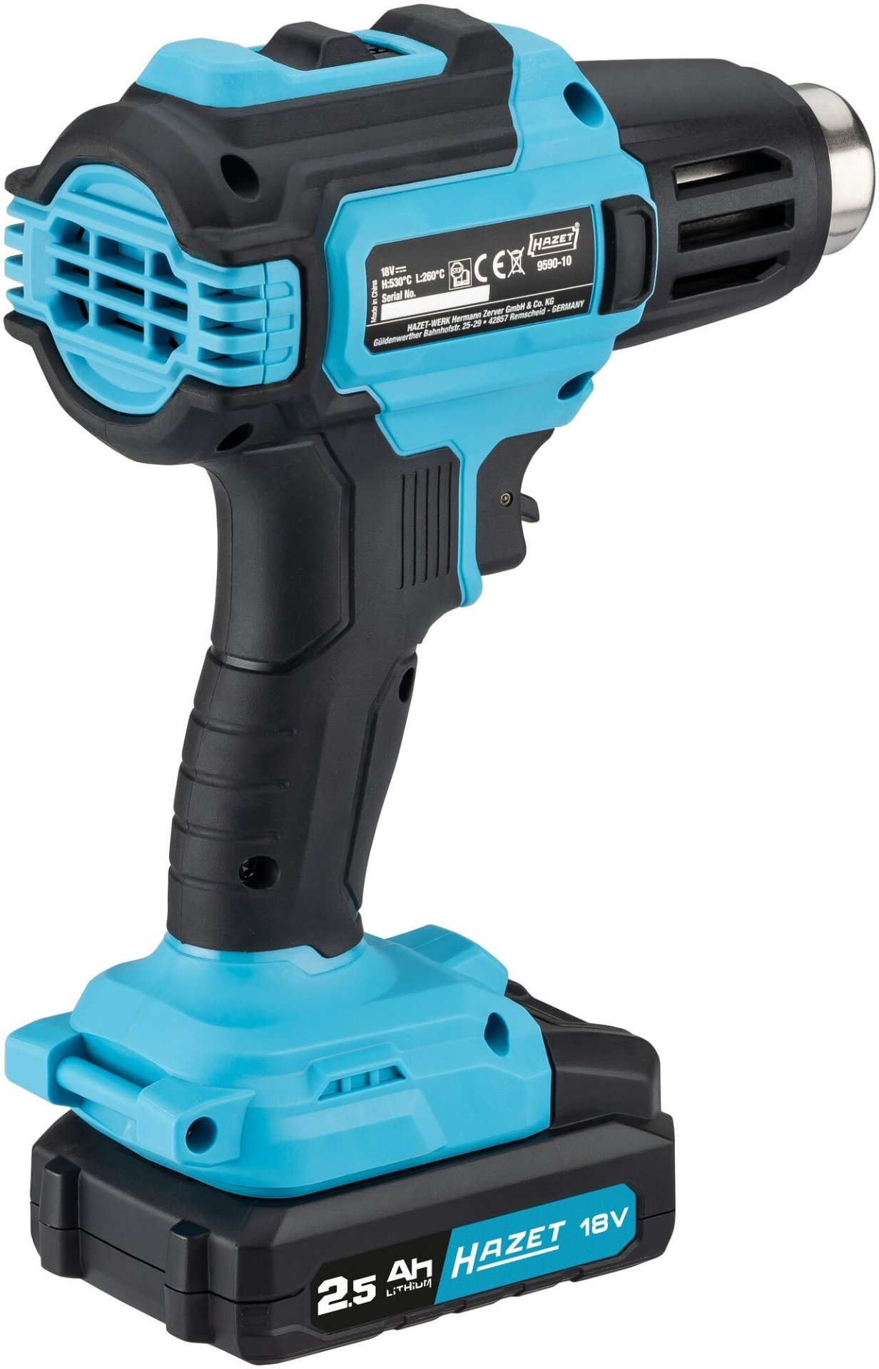HAZET Akku-Heißluftgerät ∙ 18 Volt ∙ Grundgerät 9590-10 Produktbild img4 L