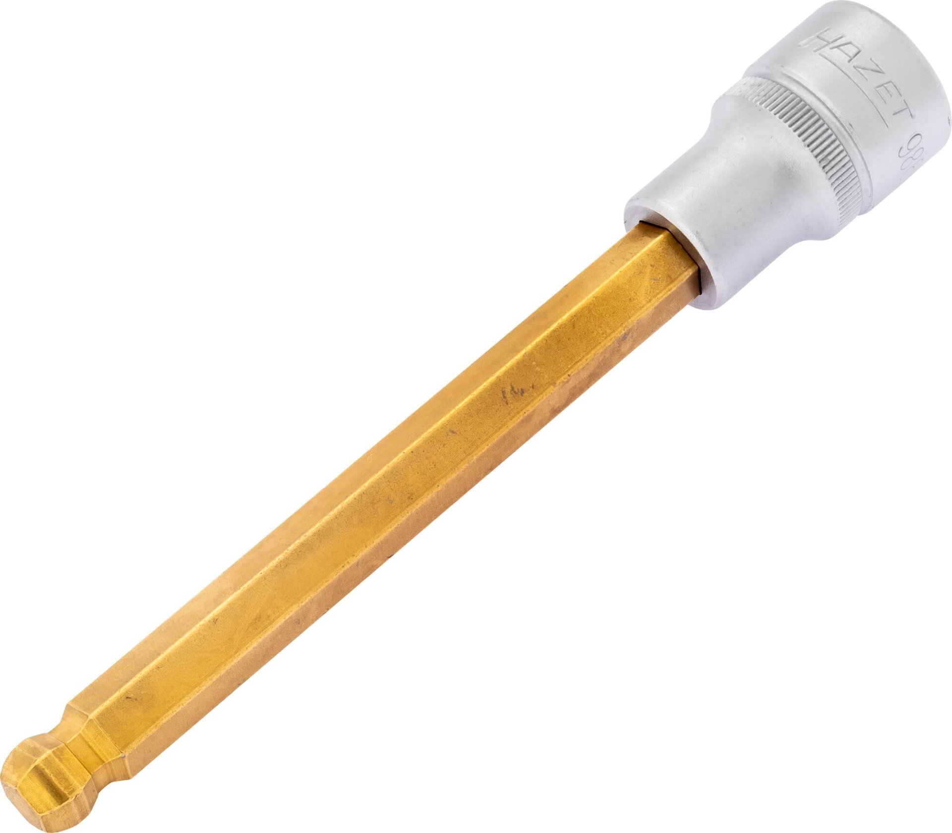 HAZET Schraubendreher-Steckschlüsseleinsatz 986KK-10 ∙ 1/2 Zoll (12,5 mm) Vierkant hohl ∙ Innen Sechskant Profil ∙ SW 10 mm Produktbild img1 L