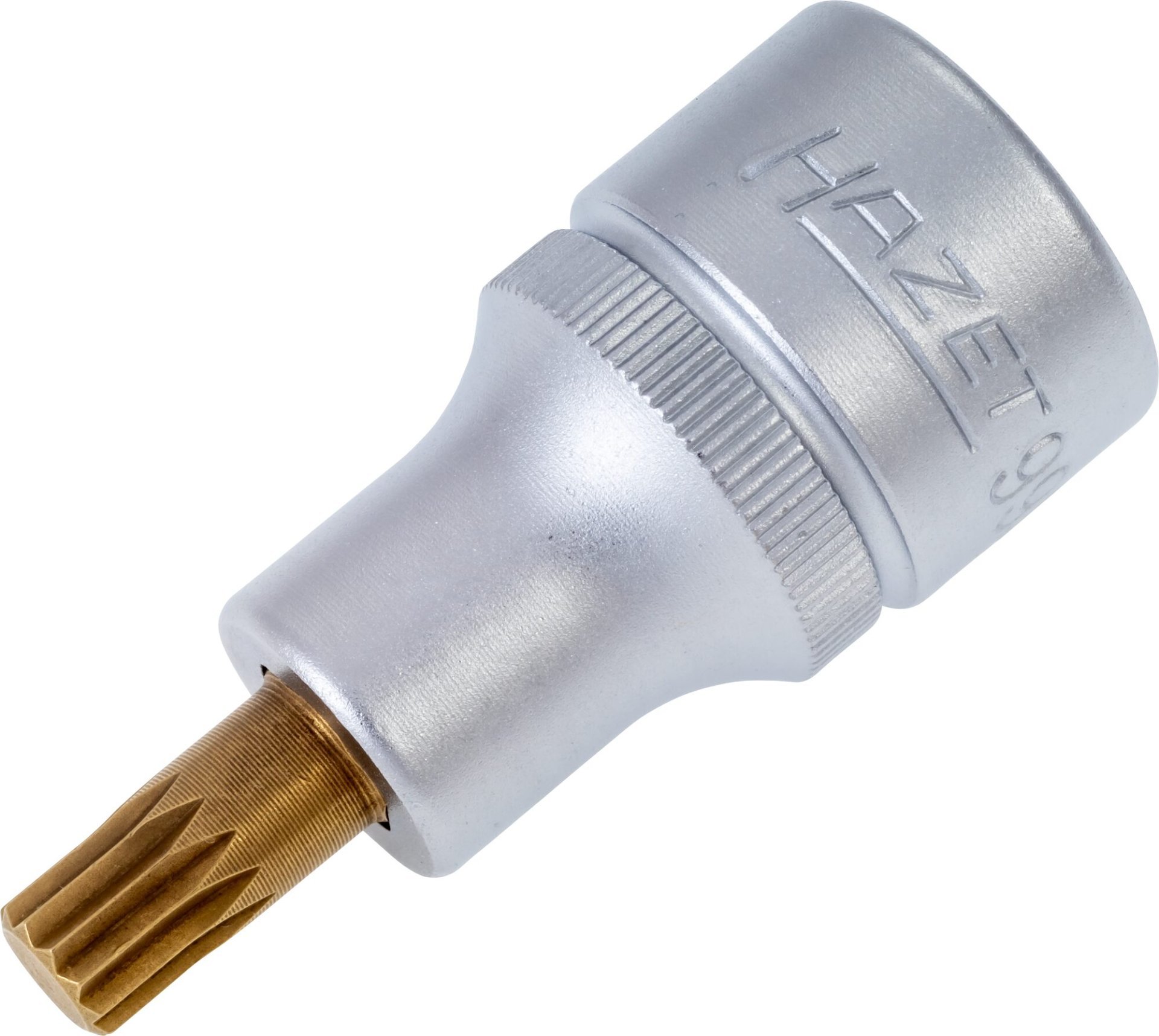 HAZET Schraubendreher-Steckschlüsseleinsatz 990-8 ∙ 1/2 Zoll (12,5 mm) Vierkant hohl ∙ Innen Vielzahn Profil XZN ∙ SW M8 Produktbild img1 L