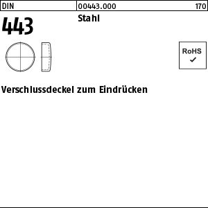 DIN 443 Stahl Verschlussdeckel zum Eindrücken Produktbild img1 L