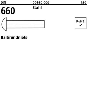 Reyher DIN 660 Stahl Halbrundniete Produktbild img1 L