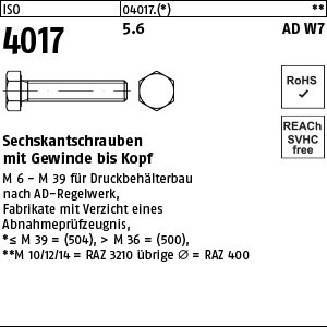 ISO 4017 5.6 M 24 x 90 AD-W7/1 VE=S Produktbild img1 L