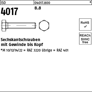 ISO 4017 8.8 M 10 x 240 VE=S Produktbild img1 L
