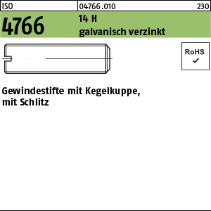 ISO 4766 14 H M 6 x 30 galv. verzinkt gal Zn VE=S Produktbild img1 L
