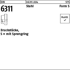 Reyher DIN 6311 Stahl Form S Druckstücke, mit Sprengring Produktbild img1 L