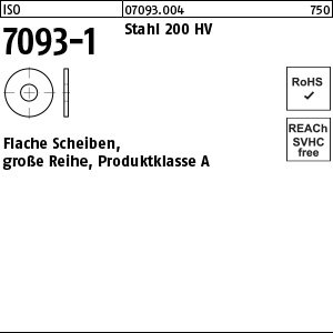 ISO 7093-1 Stahl 200 HV Flache Scheiben, große Reihe, Produktklasse A Produktbild img1 L