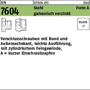 DIN 7604 Stahl A M 30 x 1,5 galv. verzinkt gal Zn VE=S Produktbild img1 L