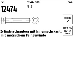 ISO 12474 8.8 M 8 x 1 x 16 VE=S Produktbild img1 L