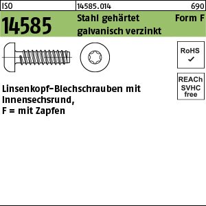 ISO 14585 Stahl 4,2 x 13 -F-T20 galv. verzinkt gal Zn VE=S Produktbild img1 L
