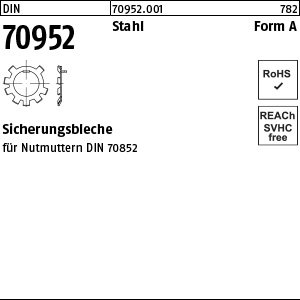 DIN 70952 Stahl Form A Sicherungsbleche Produktbild img1 L
