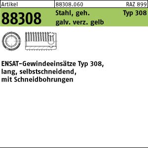 ART 88308 ENSAT Stahl gehärtet M 12 gal ZnC, m. Bohrung, Typ 308 gal ZnC VE=S Produktbild img1 L