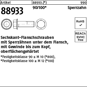 ART 88933 Sechsk.-Sperrzahnschr. Kl. 100 M 12 x 45 VE=S Produktbild img1 L