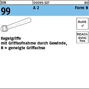 Reyher DIN 99 A 2 Form N Kegelgriffe mit Griffaufnahme durch Gewinde, geneigte Griffachse Produktbild img1 L