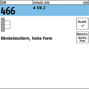Reyher DIN 466 A 1/A 2 Rändelmuttern, hohe Form Produktbild img1 L