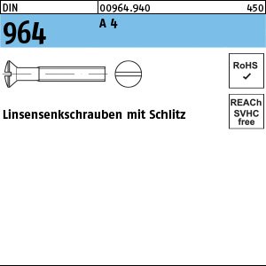 DIN 964 A 4 M 2,5 x 20 A 4 VE=K Produktbild img1 L