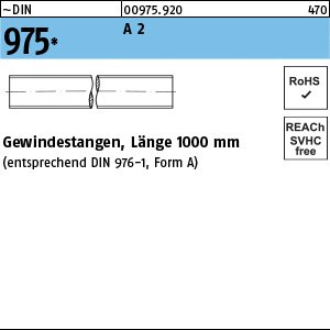 Reyher ~DIN 975 A 2 Gewindestangen, Länge 1000 mm Produktbild img1 L