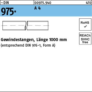 Reyher ~DIN 975 A 4 Gewindestangen, Länge 1000 mm Produktbild img1 L