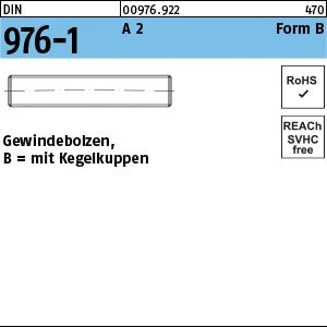 DIN 976 A 2 B M 8 x 190 A 2 VE=S Produktbild img1 L