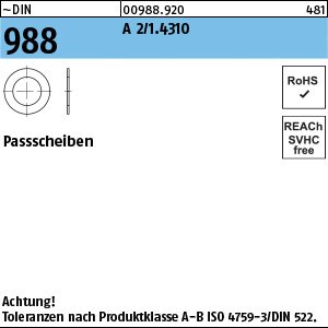 Reyher ~DIN 988 A 2 Passscheiben Produktbild img1 L