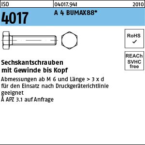 ISO 4017 A 4 BUMAX88 M 12 x 30 A 4-88 VE=S Produktbild img1 L