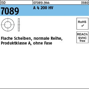 Reyher ISO 7089 A 4 200 HV Flache Scheiben, normale Reihe, Produktklasse A, ohne Fase Produktbild img1 L