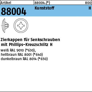 ART 88004 Kappen 2 x 12/3,5-5 für Kreuzschlitz H, h. braun Kunstst VE=S Produktbild img1 L