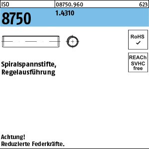 Reyher ISO 8750 1.4310 Spiralspannstifte, Regelausführung Produktbild img1 L