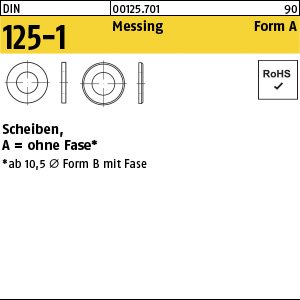 Reyher DIN 125-1 Messing Form A Scheiben Produktbild img1 L