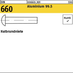 Reyher DIN 660 Aluminium 99.5 Halbrundniete Produktbild img1 L