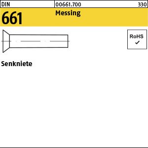 Reyher DIN 661 Messing Senkniete Produktbild img1 L